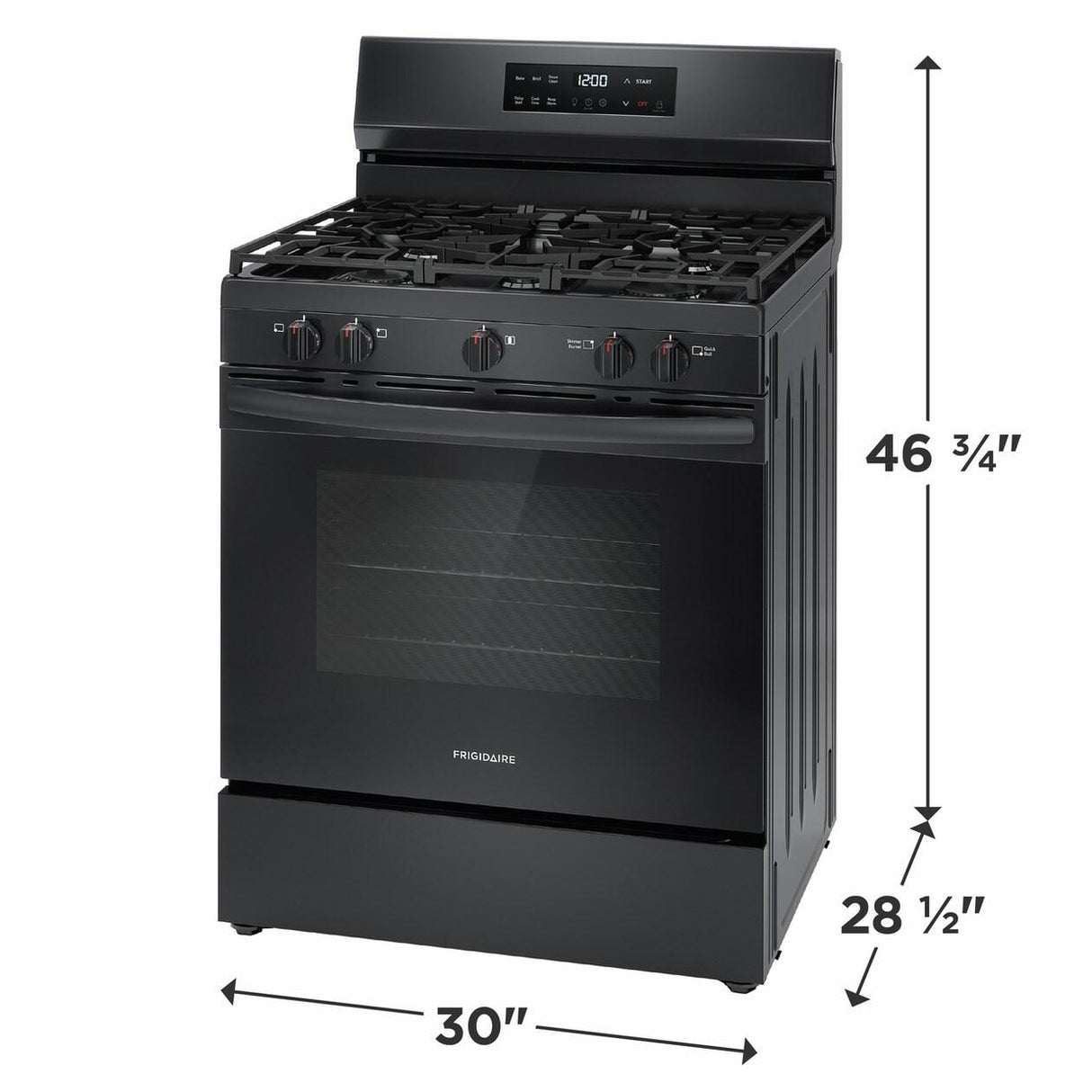 Frigidaire 30" Gas Range with Quick Boil - (FCRG3062AB)