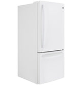 GE GDE21EGKWW - 30 in. 21 cu. ft. Bottom Freezer Refrigerator with Ice Maker - White