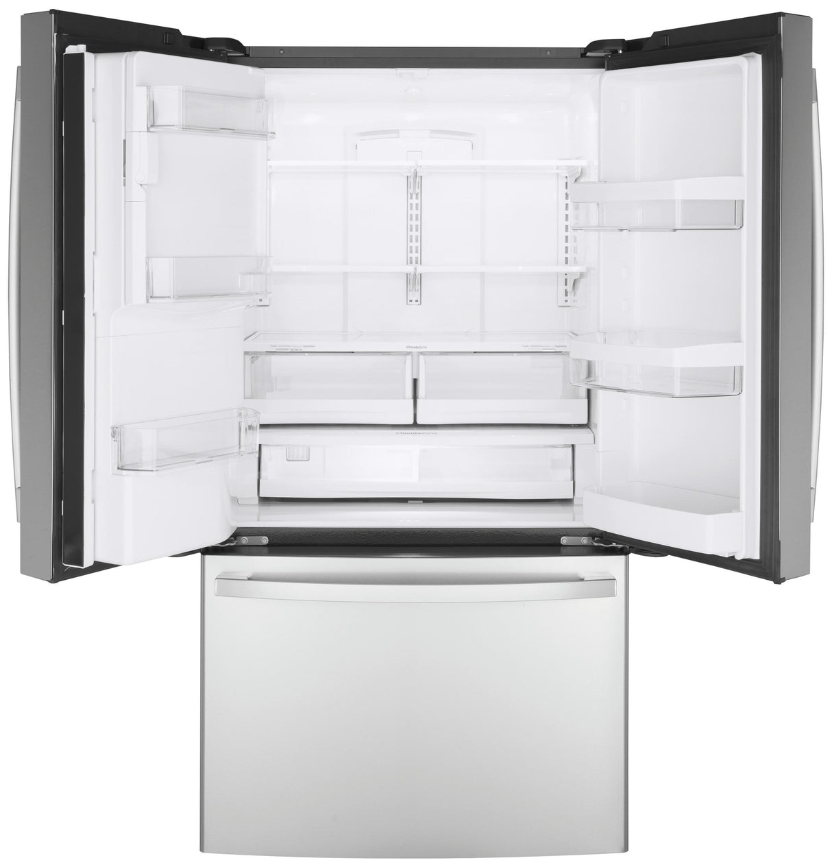 GE GYE22GYNFS - 36 in. 22.1 cu. ft. Counter Depth French Door Refrigerator with Ice & Water Dispenser - Fingerprint Resistant Stainless
