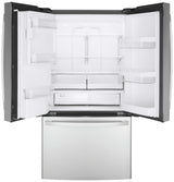 GE GYE22GYNFS - 36 in. 22.1 cu. ft. Counter Depth French Door Refrigerator with Ice & Water Dispenser - Fingerprint Resistant Stainless