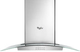 Whirlpool WVI75UC6DS 36 Inch Glass Island Mount Range Hood front view