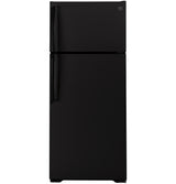 GE GTS18HGNRBB - 28 in. 17.5 cu. ft. Top Freezer Refrigerator - Black
