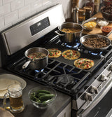 GE JGBS66REKSS - 30 in. 5 cu. ft. Gas Range with 5 Sealed Burners & Griddle - Stainless Steel