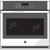 GE JKS3000DNWW - 27 in. 4.3 cu. ft. Smart Electric Single Wall Oven - White