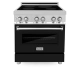 ZLINE 30" 4.0 cu. ft. Induction Range with a 4 Element Stove and Electric Oven in Stainless Steel (RAIND-30) [Color: Black Matte] - (RAINDBLM30)