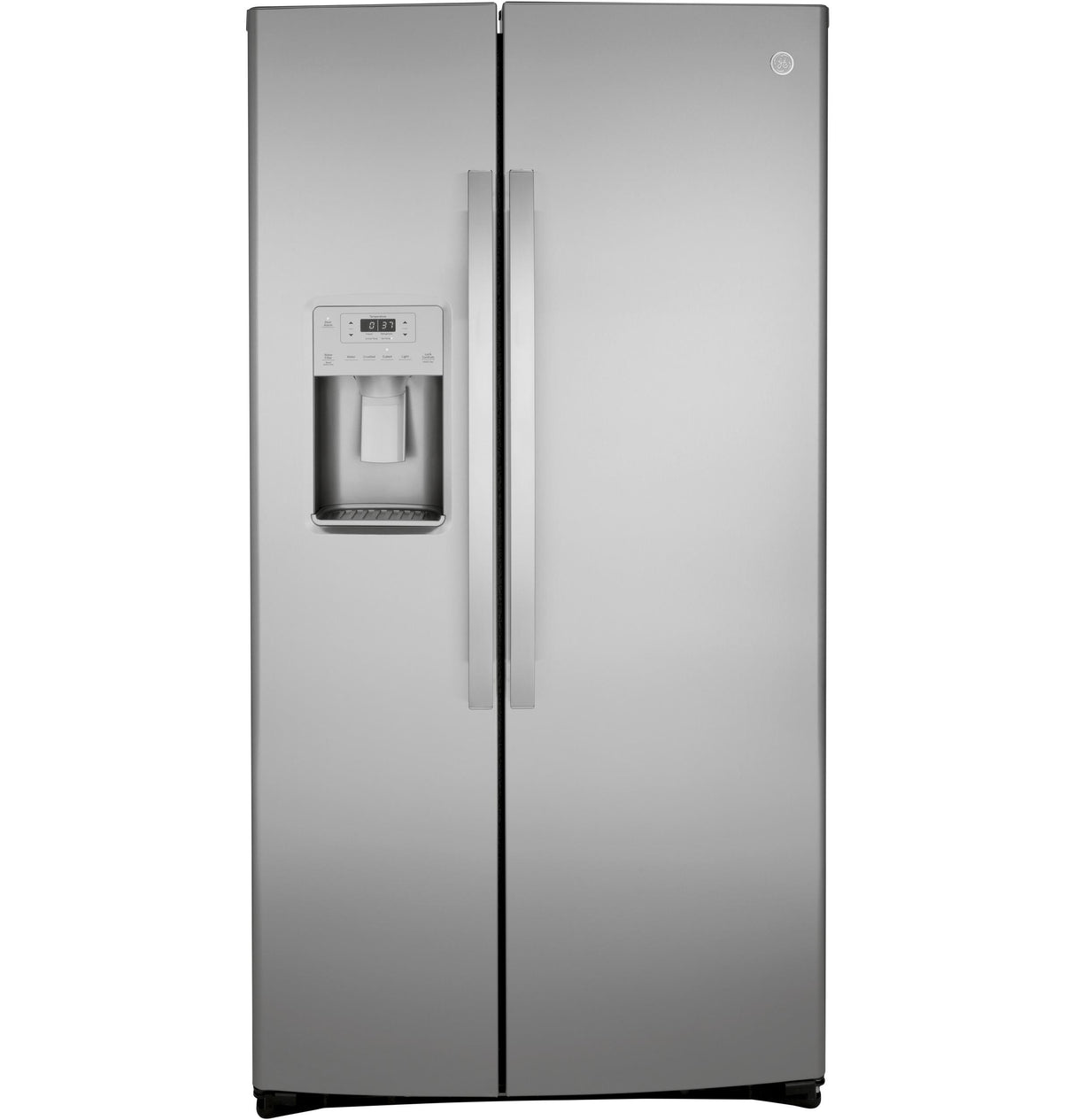 GE GZS22IYNFS - 36 in. 21.8 cu. ft. Counter Depth Side by Side Refrigerator with Ice & Water Dispenser - Fingerprint Resistant Stainless