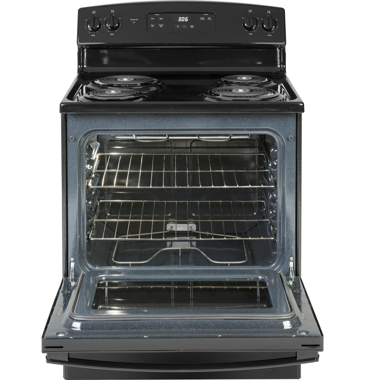 GE JBS360DMBB - 30 in. 5 cu. ft. Electric Range with Coil Burners - Black