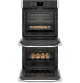 GE JKD3000SNSS - 27 in. 8.6 cu. ft. Smart Top Control Electric Double Wall Oven - Stainless Steel