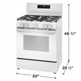 Frigidaire 30" Gas Range with Quick Boil - (FCRG3062AW)