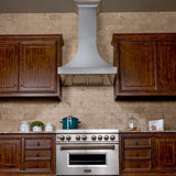 ZLINE Designer Series DuraSnow Stainless Steel Wall Range Hood (8632S) - (8632S30)
