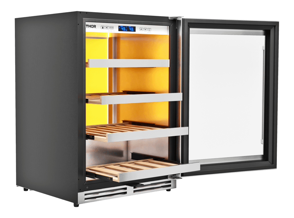 Thor Kitchen 24-inch Single Zone Wine Cooler, 45 Wine Bottle Capacity - Model Twc24ul - (TWC24UL)