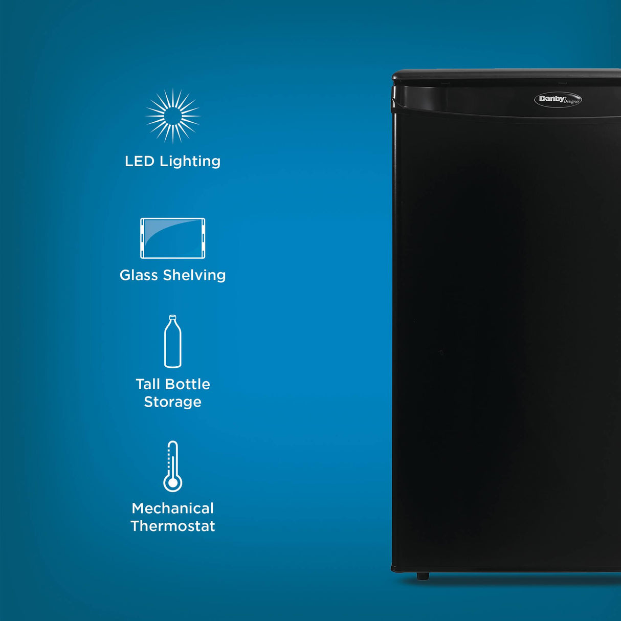 Danby 2.6 cu. ft. Compact Fridge in Black - (DAR026A1BDD)