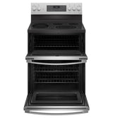 GE Profile(TM) 30" Smart Free-Standing Electric Double Oven Convection Range with No Preheat Air Fry - (PB965YPFS)