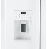 GE GSS25GGPWW - 36 in. 25.3 cu. ft. Side by Side Refrigerator with Ice & Water Dispenser - White