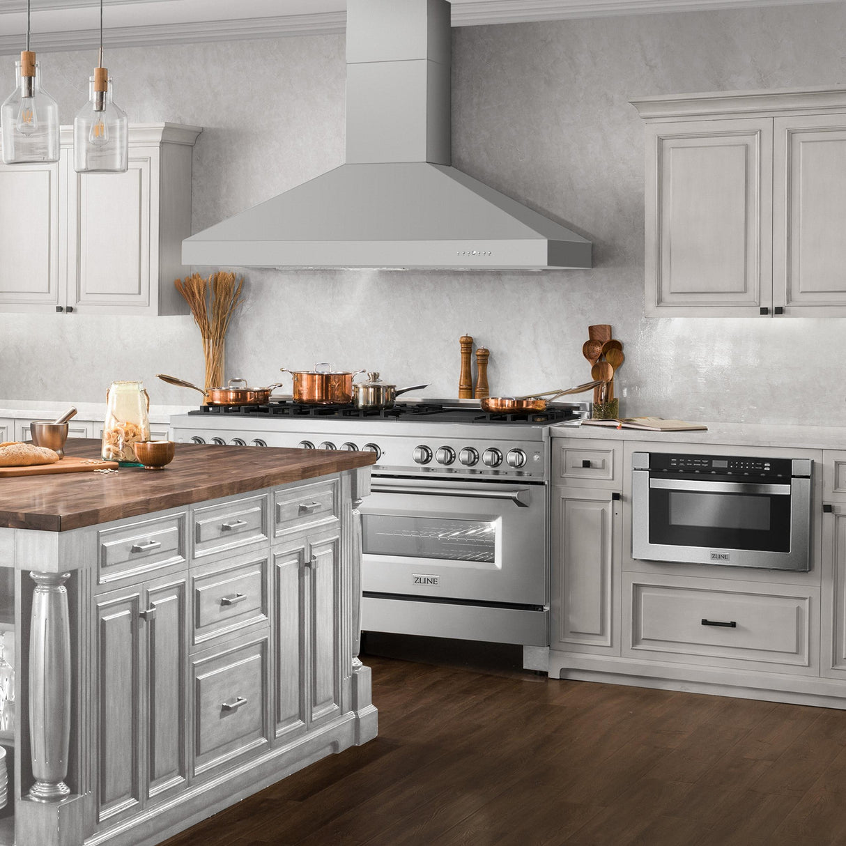 ZLINE Professional Convertible Vent Wall Mount Range Hood in Stainless Steel (597) - (59760)