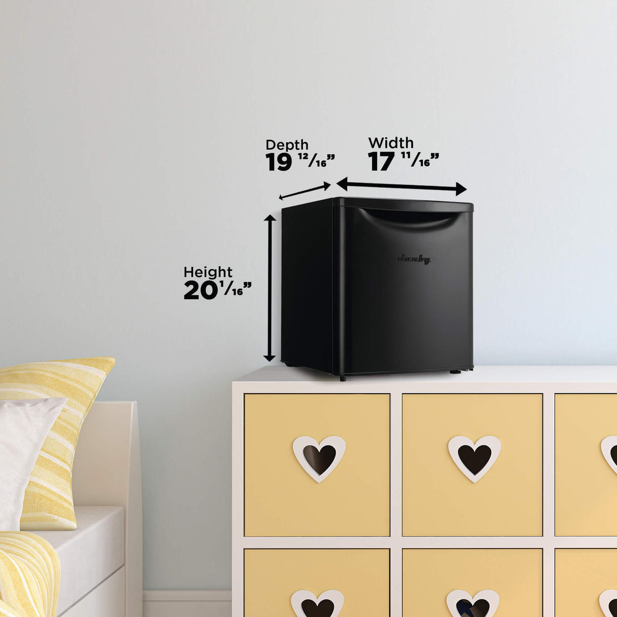 Danby 1.7 cu. ft. Compact Fridge in Black - (DAR017A3BDB)