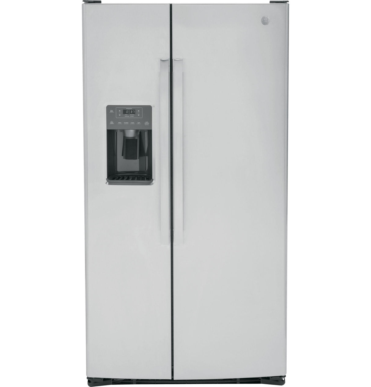 GE GSS25GYPFS - 36 in. 25.3 cu. ft. Side by Side Refrigerator with Ice & Water Dispenser - Fingerprint Resistant Stainless