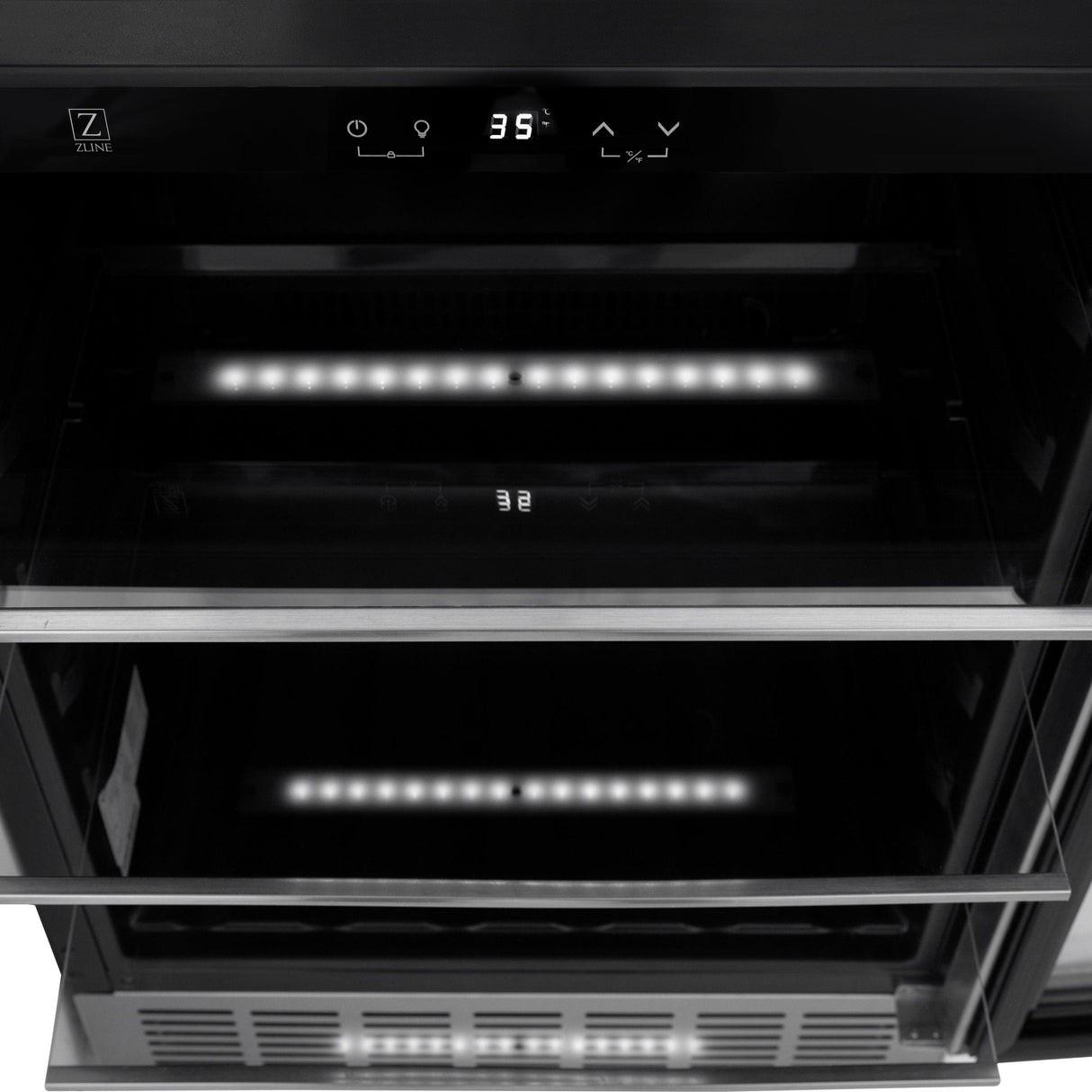 ZLINE 24 in. Monument 154 Can Beverage Fridge in Stainless Steel (RBV-US-24) - (RBVUS24)