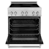 ZLINE 30" 4.0 cu. ft. Induction Range with a 4 Element Stove and Electric Oven in Stainless Steel (RAIND-30) [Color: Black Matte] - (RAINDBLM30)