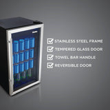 Danby 3.1 cu. ft. Free-Standing Beverage Center in Stainless Steel - (DBC117A2BSSDD6)
