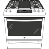 GE(R) 30" Slide-In Front-Control Convection Gas Range with No Preheat Air Fry - (JGS760SPSS)