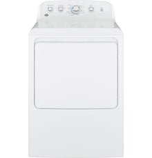 GE(R) 7.2 cu. ft. Capacity aluminized alloy drum Electric Dryer - (GTD42EASJWW)