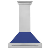 ZLINE 36 in. DuraSnow Stainless Steel Range Hood with DuraSnow Shell (8654SNX-36) [Color: Blue Matte] - (8654SNXBM36)