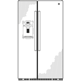 GE GZS22DSJSS - 36 in. 21.9 cu. ft. Counter Depth Side by Side Refrigerator with Ice & Water Dispenser - Stainless Steel