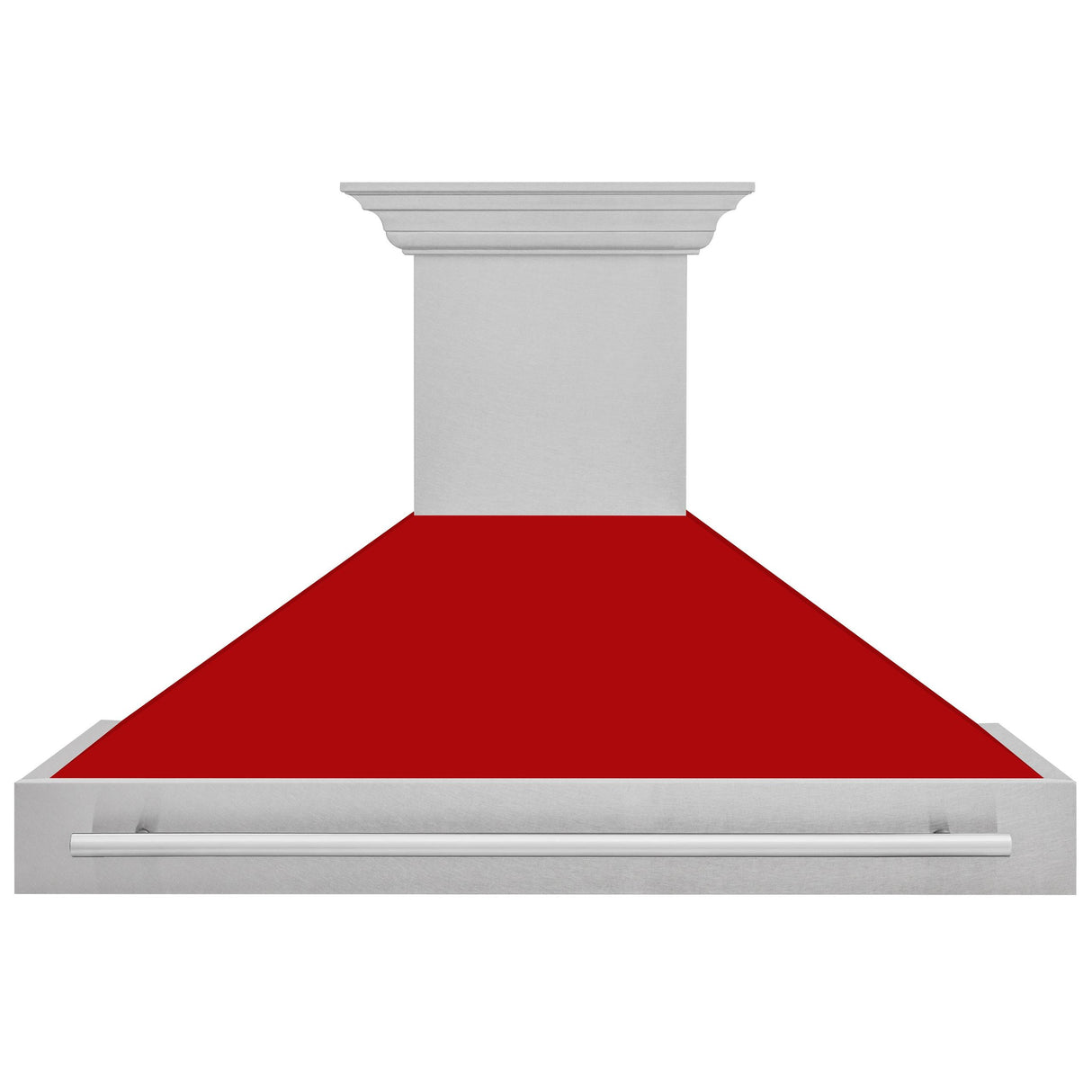 ZLINE 48 in. DuraSnow Stainless Steel Range Hood with Colored Shell Options (8654SNX-48) [Color: Red Matte] - (8654SNXRM48)
