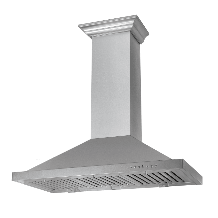 ZLINE Convertible Designer Series DuraSnow Stainless Steel Wall Mount Range Hood (8KBS) - (8KBS30)