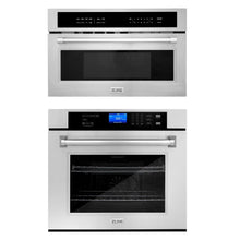ZLINE Stainless Steel 30 in. Built-in Convection Microwave Oven and 30 in. Single Wall Oven with Self Clean (2KP-MW30-AWS30) - (2KPMW30AWS30)