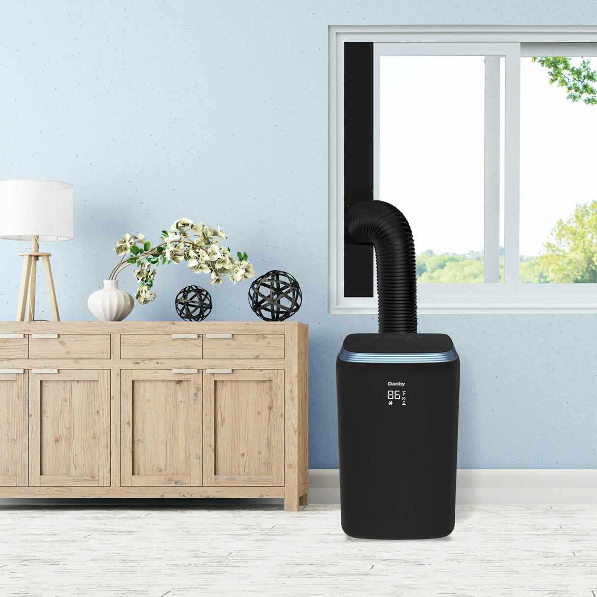 Danby 12,500 BTU (8,000 SACC) 3-in-1 Portable Air Conditioner in Black - (DPA080E3BDB6)