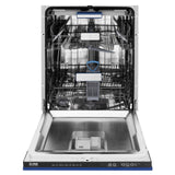 ZLINE 24" Tallac Series 3rd Rack Dishwasher with Traditional Handle, 51dBa (DWV-24) [Color: Blue Matte] - (DWVBM24)