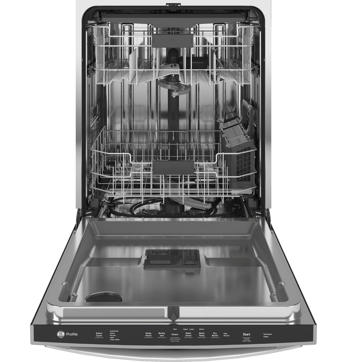 GE Profile(TM) ENERGY STAR(R) Fingerprint Resistant Top Control with Stainless Steel Interior Dishwasher with Sanitize Cycle & Dry Boost with Fan Assist - (PDT715SYNFS)