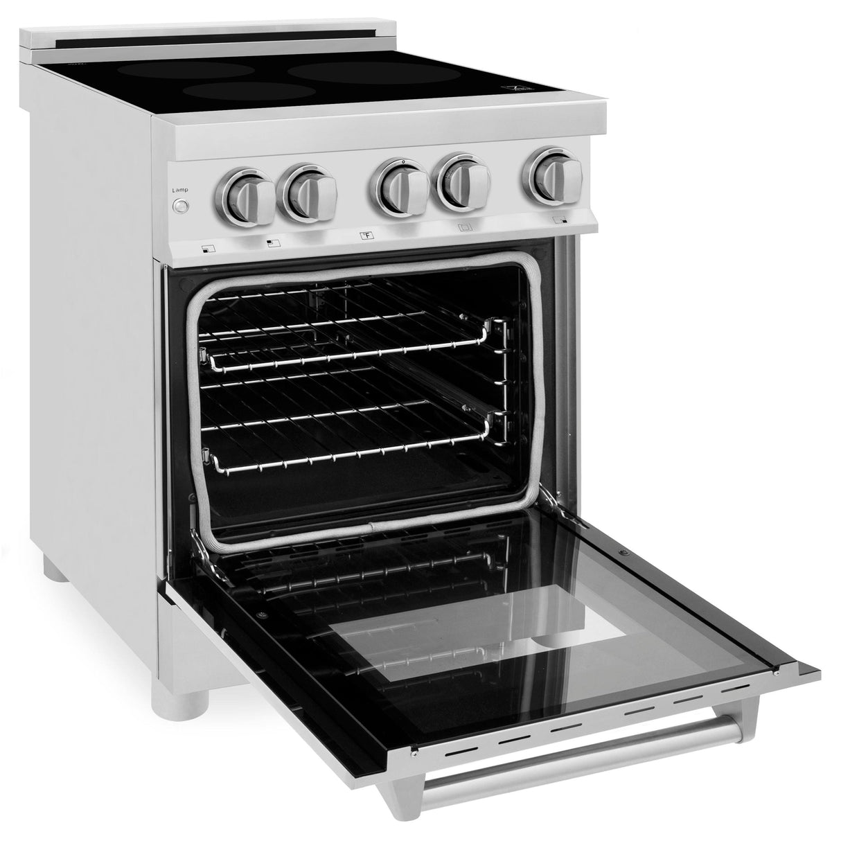 ZLINE 24" 2.8 cu. ft. Induction Range with a 4 Element Stove and Electric Oven in Stainless Steel (RAIND-24) [Color: Stainless Steel] - (RAIND24)
