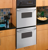 GE JRP28SKSS - 24 in. 5.4 cu. ft. Top Control Electric Double Wall Oven - Stainless Steel