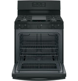GE JGBS66DEKBB - 30 in. 5 cu. ft. Gas Range with 5 Sealed Burners & Griddle - Black