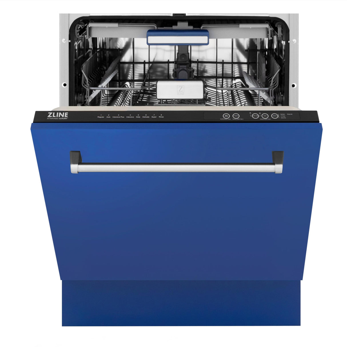ZLINE 24" Tallac Series 3rd Rack Dishwasher with Traditional Handle, 51dBa (DWV-24) [Color: Blue Matte] - (DWVBM24)