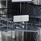 ZLINE 24" Tallac Series 3rd Rack Dishwasher with Traditional Handle, 51dBa (DWV-24) [Color: Blue Matte] - (DWVBM24)