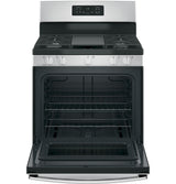 GE JGBS66REKSS - 30 in. 5 cu. ft. Gas Range with 5 Sealed Burners & Griddle - Stainless Steel