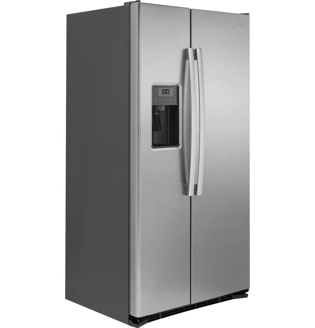 GE GZS22DSJSS - 36 in. 21.9 cu. ft. Counter Depth Side by Side Refrigerator with Ice & Water Dispenser - Stainless Steel