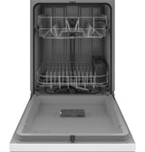 GE GDF535PGRWW - 24 in. Front Control Flush-Mount Dishwasher with 55 dBa Sound Level, Dry Boost & Pocket Handle - White