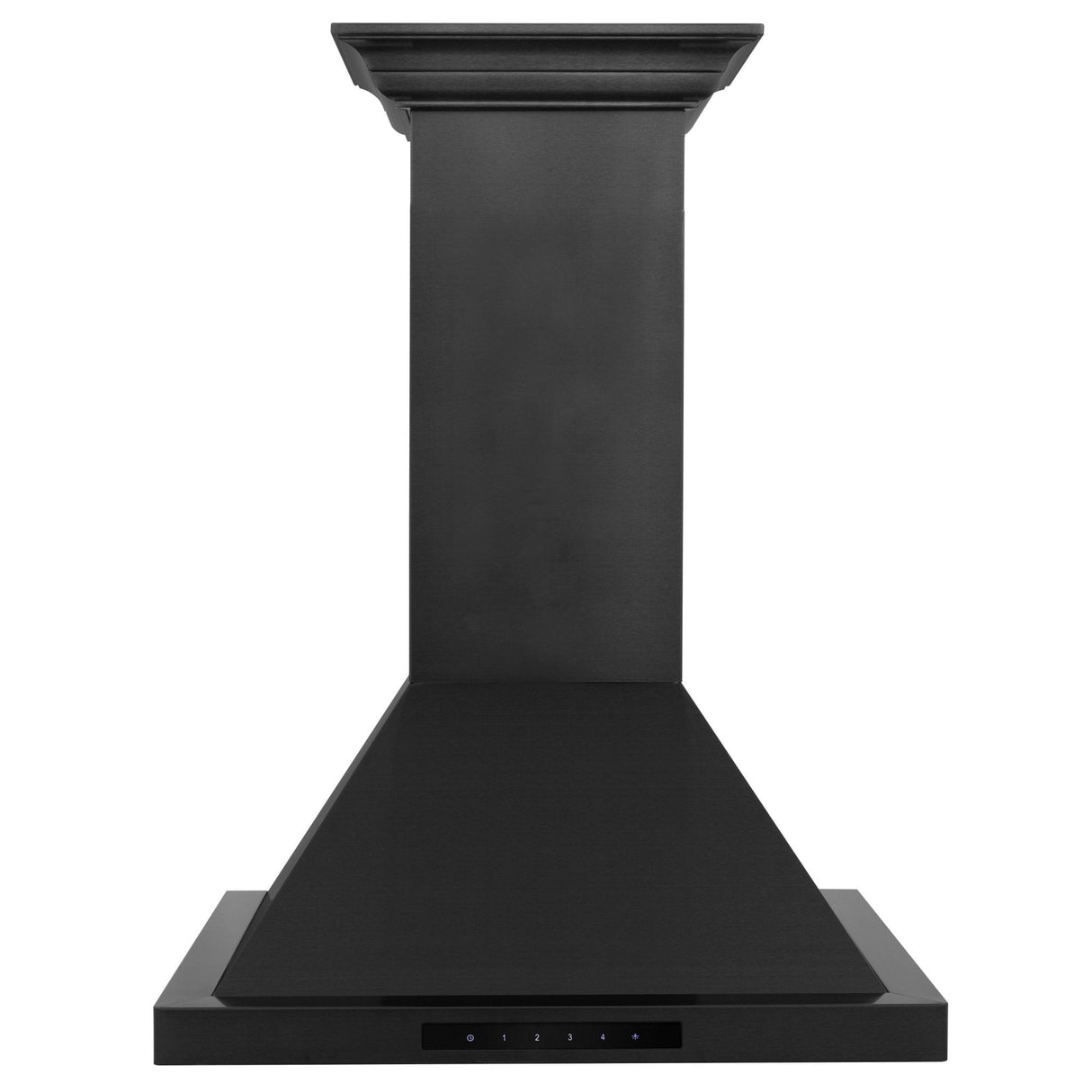 ZLINE Convertible Vent Wall Mount Range Hood in Black Stainless Steel with Crown Molding (BSKBNCRN) - (BSKBNCRN36)