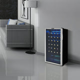 Danby 36 Bottle Free-Standing Wine Cooler in Platinum - (DWC350BLP)