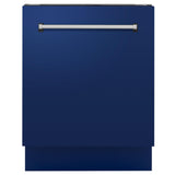 ZLINE 24" Tallac Series 3rd Rack Dishwasher with Traditional Handle, 51dBa (DWV-24) [Color: Blue Gloss] - (DWVBG24)
