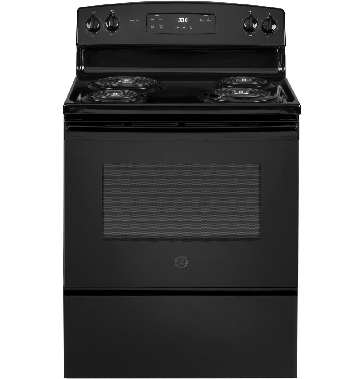GE JBS360DMBB - 30 in. 5 cu. ft. Electric Range with Coil Burners - Black