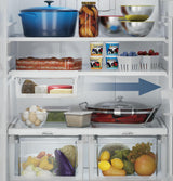 GE GDE25EYKFS - 33 in. 24.8 cu. ft. Bottom Freezer Refrigerator with Ice Maker - Fingerprint Resistant Stainless