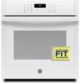 GE JKS3000DNWW - 27 in. 4.3 cu. ft. Smart Electric Single Wall Oven - White