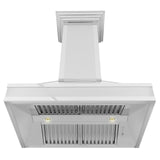 ZLINE Designer Series Wall Mount Range Hood in DuraSnow Stainless Steel with Mirror Accents (655MR) - (655MR30)