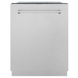 ZLINE 24" Monument Series 3rd Rack Top Touch Control Dishwasher with Stainless Steel Tub, 45dBa (DWMT-24) [Color: DuraSnow] - (DWMTSN24)